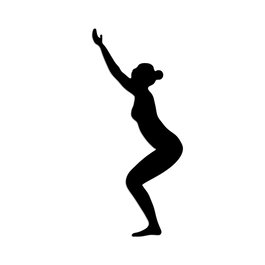 Wallity Yoga 20 Escultura de Pared de Metal Negra